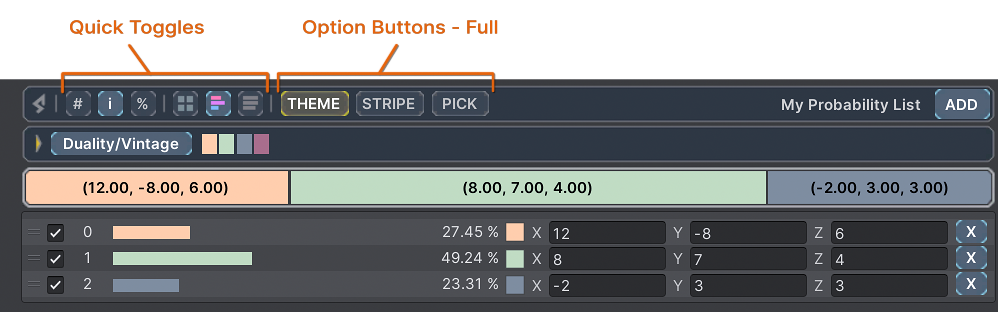 Header Bar - Full Option Buttons