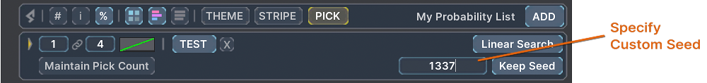 Seeding Options - Custom Seed